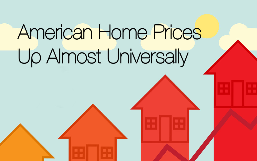 Home Prices Up Almost Universally